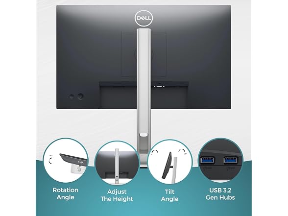 Dell 22 Monitor - P2222H - Full HD 1080p, IPS Technology