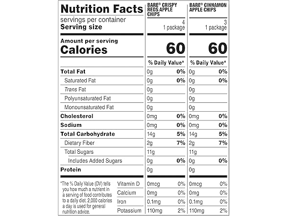 bare Apple Chips Variety 7pk