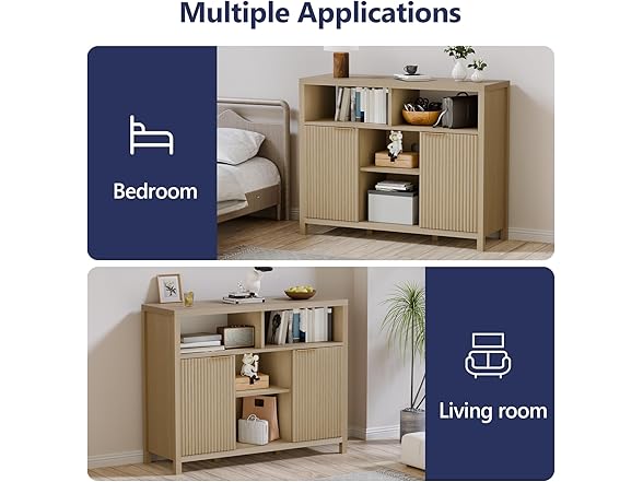 ChicFurnit Sideboard Buffet Cabinet