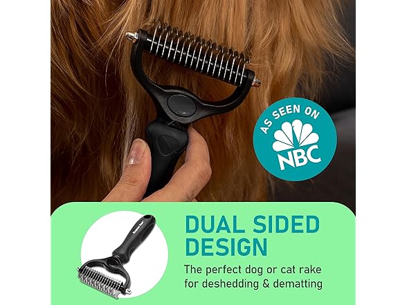 Double Sided Pet Grooming Brush 2-Pack