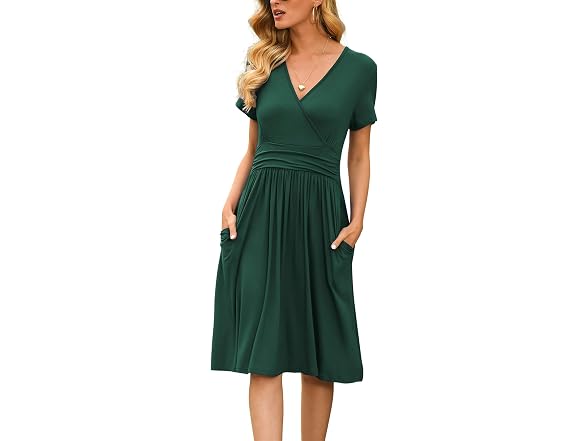 Lilbetter Women (L) Summer Tunic Top T-Shirt Dress