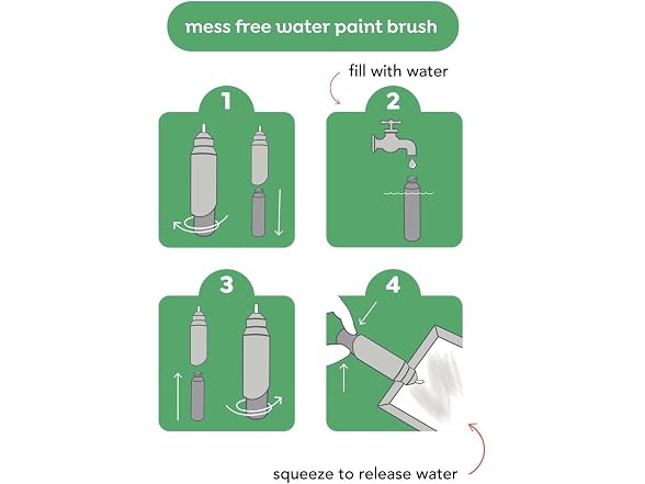 Tiger Tribe Reusable Magic Water Painting Cards