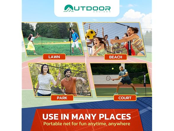 Outdoor Cruiser Portable Sports Net - Indoor and