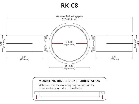 Earthquake RK-C8 V2 Rough-in Kit for 8-Inch Ceiling Speakers