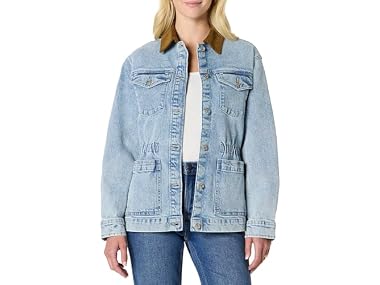 $11.99, Was $44.90, 73% Off! Amazon Essentials Women's Waist Barn Jacket dealfomo