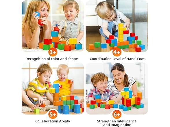 Magnetic Blocks, 1.41 inch Large Magnetic Building Blocks