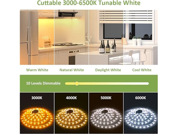 NOVOSTELLA 20ft Tunable LED Strip 24V