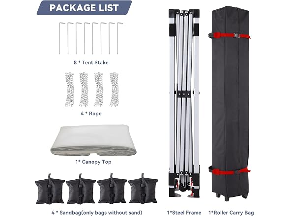 GarveeLife 10x10' Pop Up Canopy