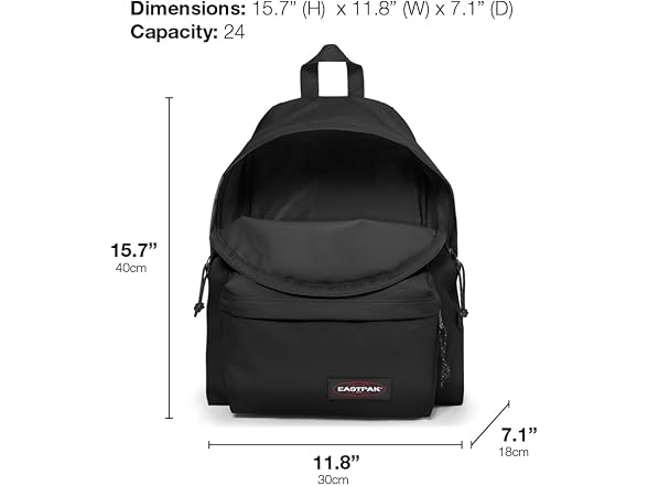 EASTPAK Padded Pak'R – 24L Iconic Backpack with Front Pocket