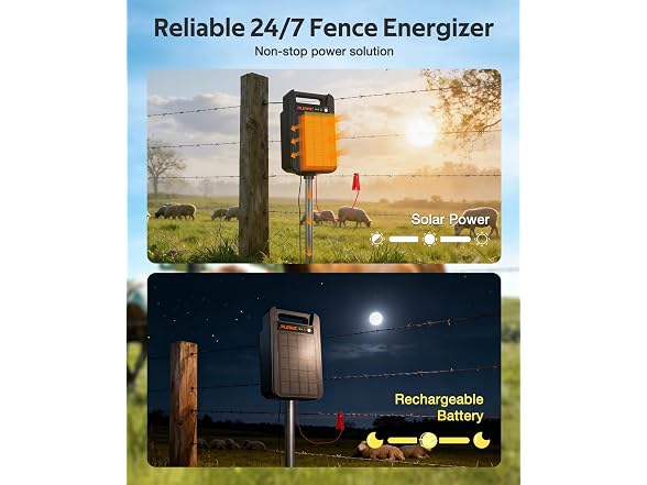 PLOWIC Solar Electric Fence Charger