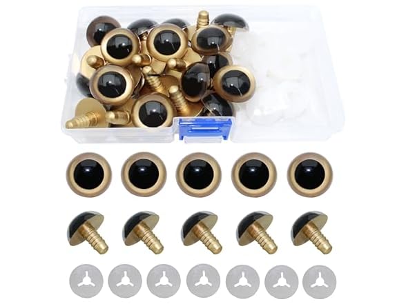 BESTCYC 1Box(60pcs) 24mm Large Golden