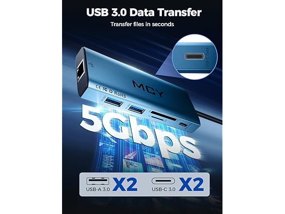 MCY 10 in 1 USB C Hub