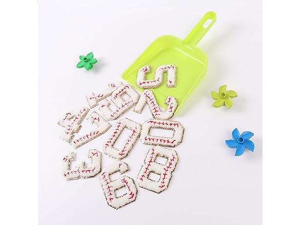 Zecamin Baseball Number Iron on Patches