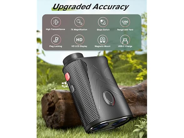 Golf Rangefinder with Slope, 1200 Yards
