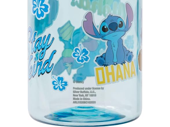 Silver Buffalo Lilo and Stitch Bottle