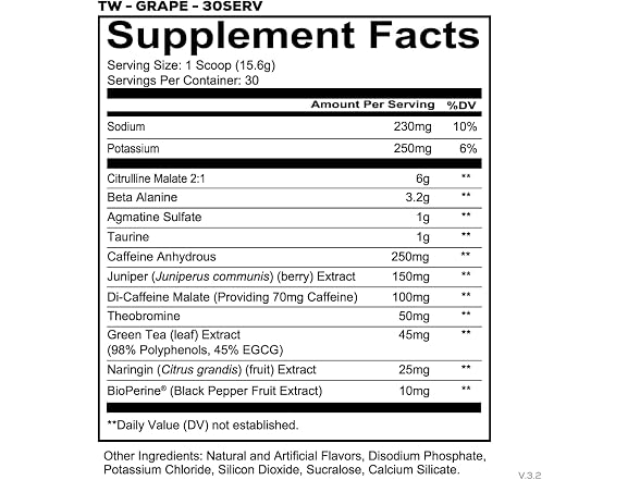Total War Pre Workout Grape