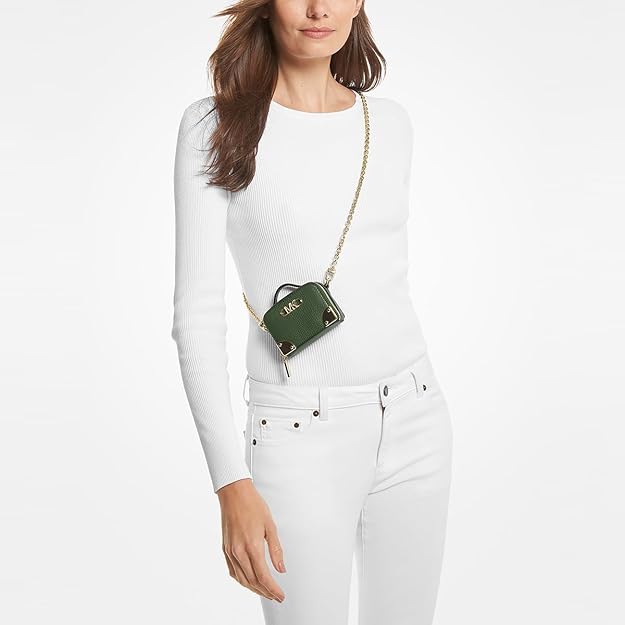 Michael Kors Estelle Micro Pebbled Leather Crossbody - Gallery 15