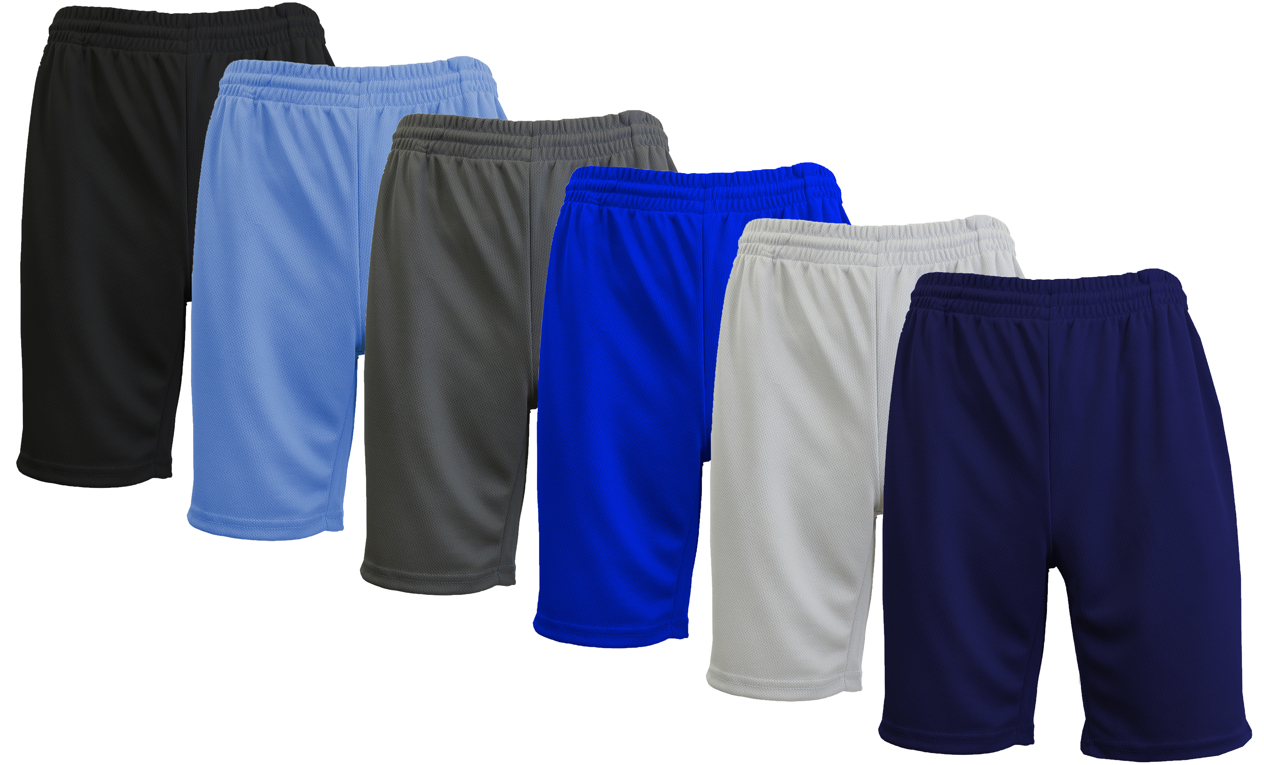 6-Pack Active Mesh Shorts (Sizes, S-5XL) - Gallery 18