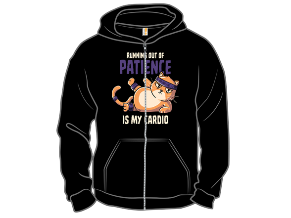 Running Out Of Patience Is My Cardio Cat Remix