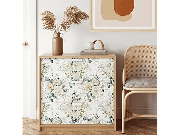 Vintage White Floral Wallpaper 17