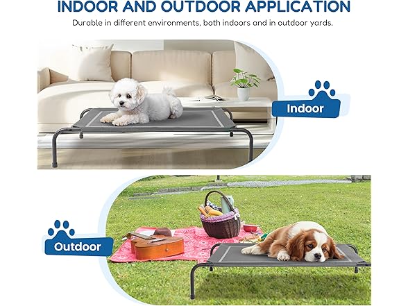 FluffyDream Cooling Elevated Dog Cot