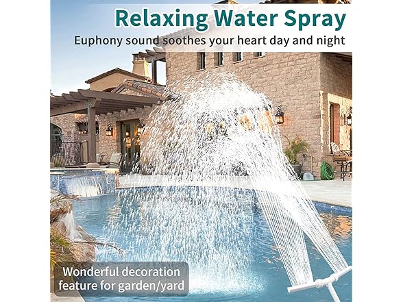 Swimming Pool Waterfall Fountain Sprayer