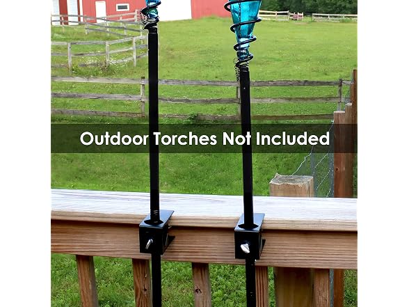 Sunnydaze Torch Mount Holder - Set of 4