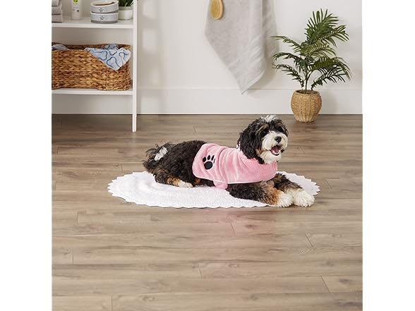 Bone Dry Pet Robe Collection, Embroidered Bath Robe
