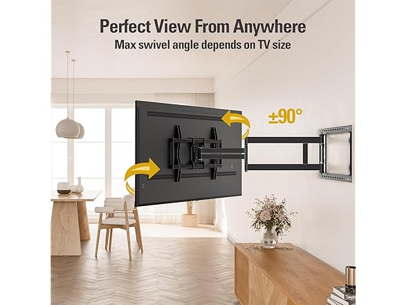 Mounting Dream Long Arm TV Wall Mount | 42-90"