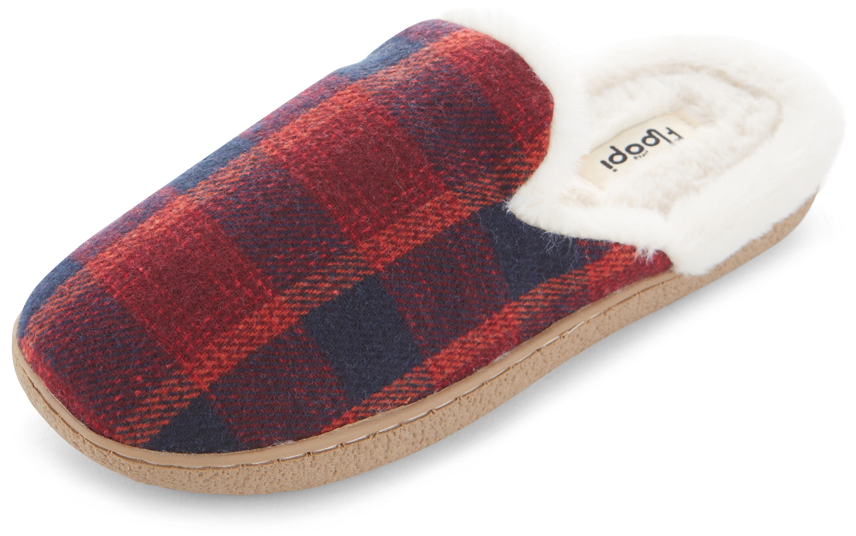 Floopi Womens Festive Plaid Slippers - Gallery 20