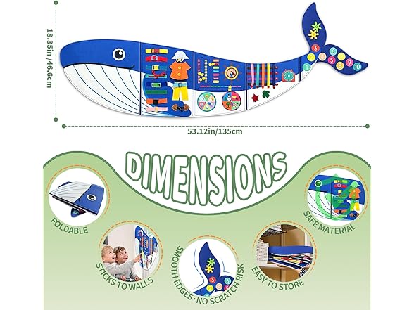 Rivibou Whale Busy Board