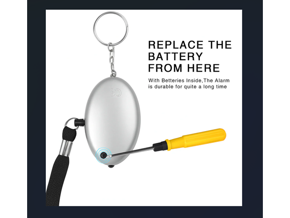 2-Pack Personal Security Alarm Keychain