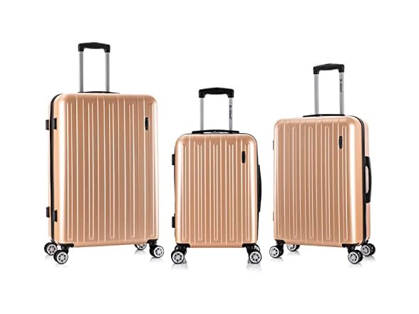 Rockland Paris Hardside Luggage, 3-Piece Set (20/24/28)