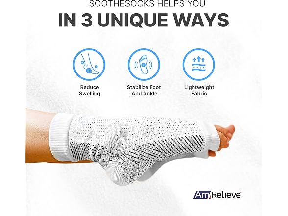 AmRelieve Soothesocks Neuropathy Socks Large