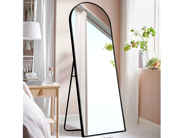 NeuType Black Arched Mirror 71"x24"