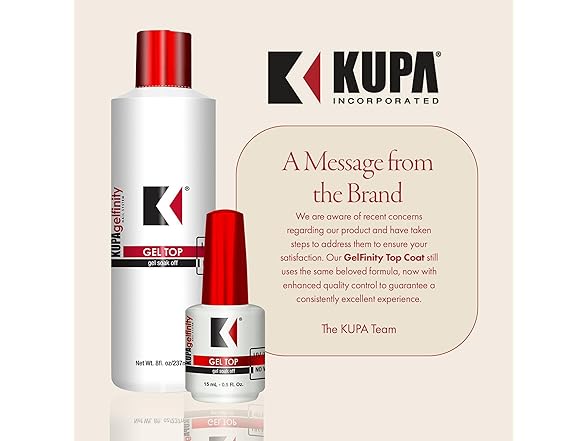 KUPA GelFinity - Soak Off Gel - Top Coat