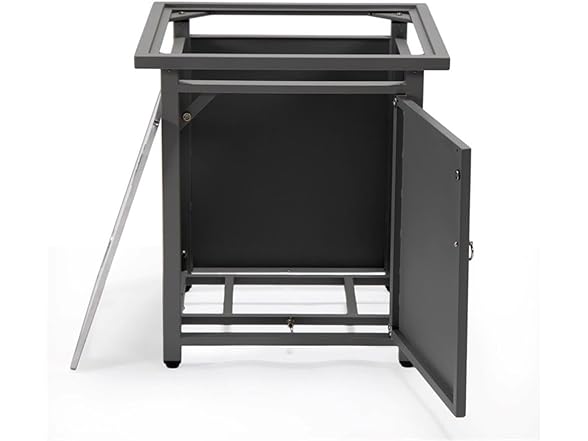 LeisureMod Walbrooke Modern Square Tank Holder Table