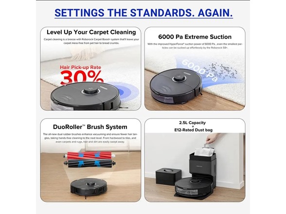 roborock S8+ Robot Vacuum and Mop