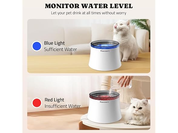 Pawtners 1 Gal/3.5L Dog Water Fountain