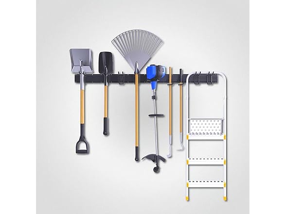 Garage Tool Organizer, 64 Inches Tool Storage Rack Wall Mount