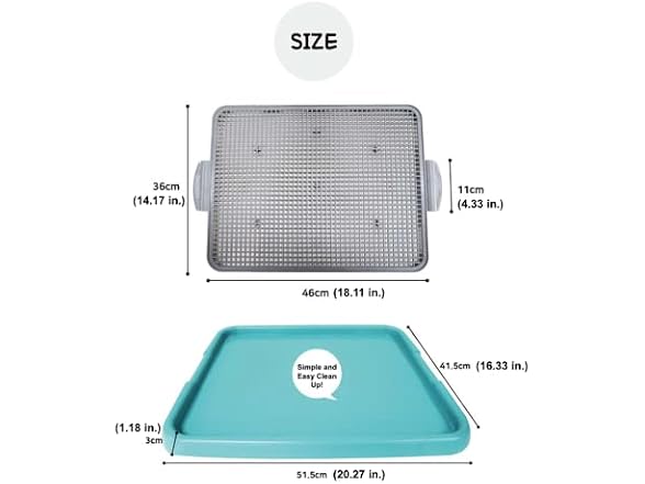 Indoor Dog Potty Training Toilet Tray Pad Hol