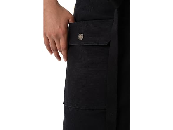 Chef Works Unisex Tactical Half Bistro Apron, Black
