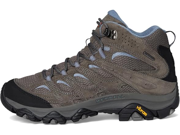 Merrell Women's Moab 3 Mid Waterproof Hiking Boot, New Granite, 10