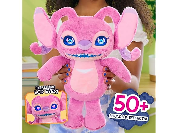 Disney Stitch Angel Many Moods 14-inch Interactive Plush
