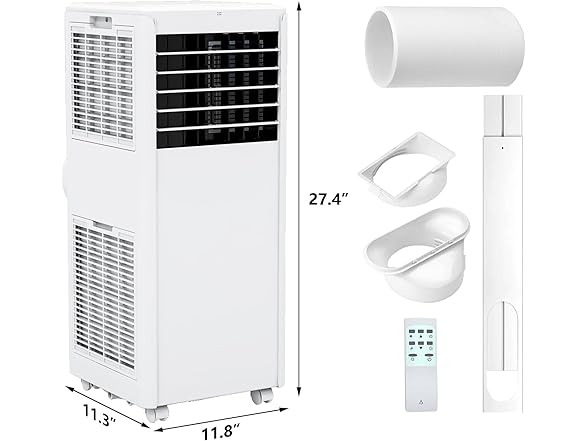 ChicHabitat 8000 BTU Portable Air Conditioner- 450 SqFt