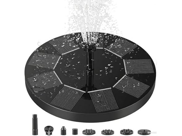 Kaniapu Solar Bird Bath Fountain