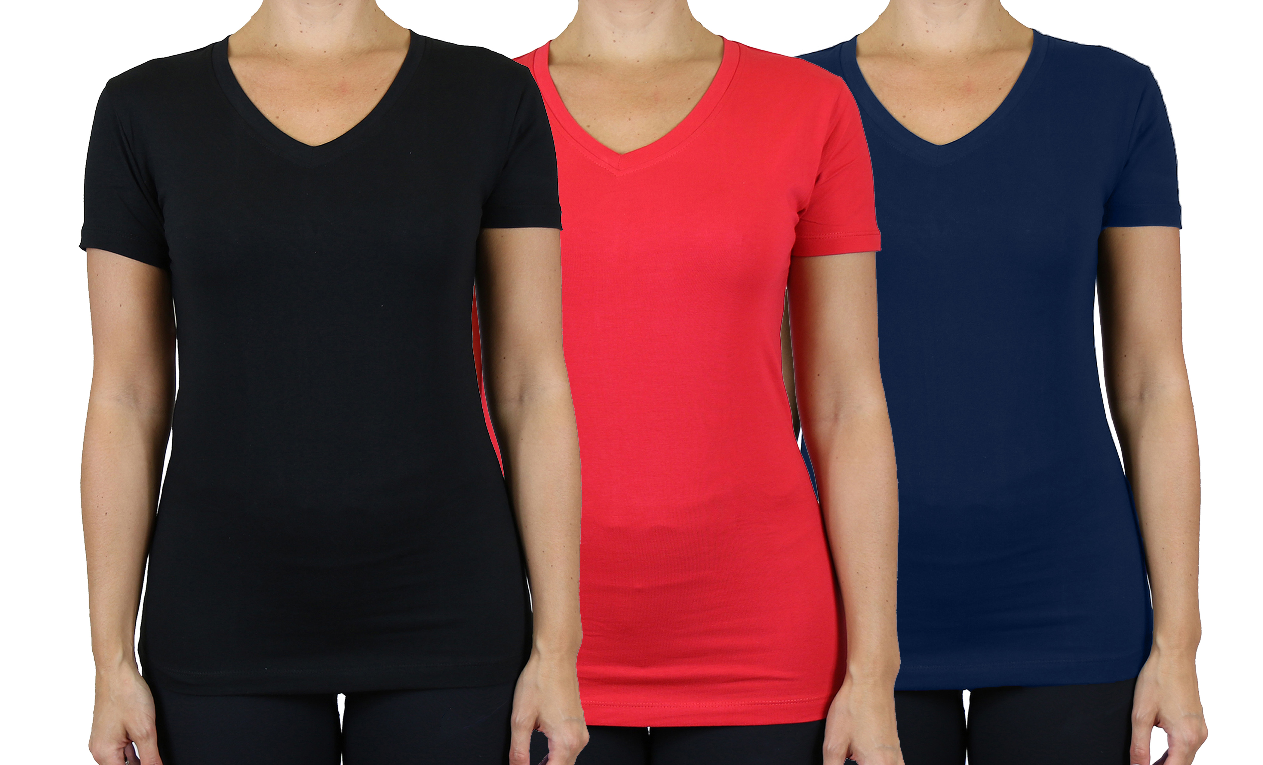 Womens S/S Cotton Stretch Tee - Gallery 16