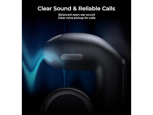 LC-dolida Open-Ear Earbuds LED Display