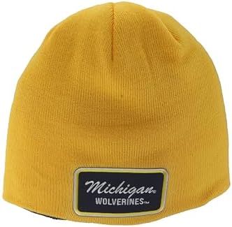 ZHATS Standard NCAA Officially Licensed Beanie Edge Patch Brick Secondary Color