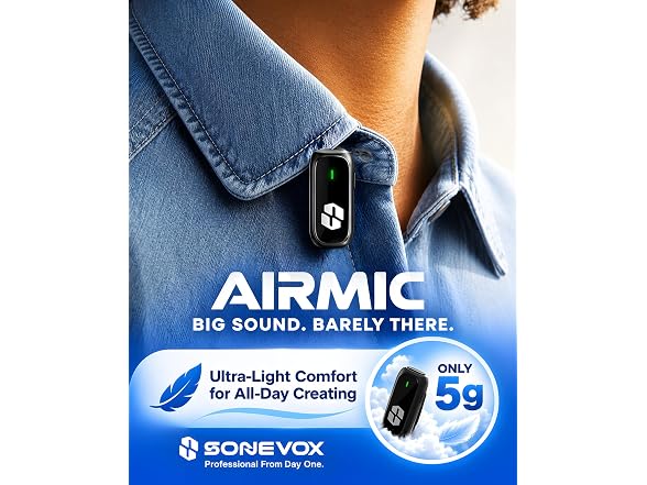 SONEVOX AirMic Mini Wireless Microphone - Gallery 10
